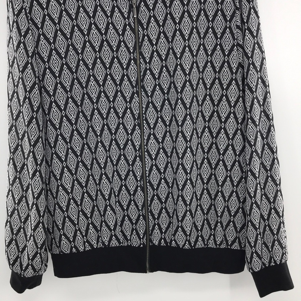SimplyStyled Jacket Large Black/White Front Zip - Picture 4 of 13